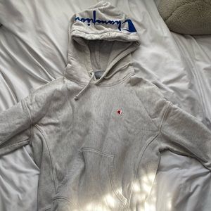 Marble Gray Champion Hoodie Small